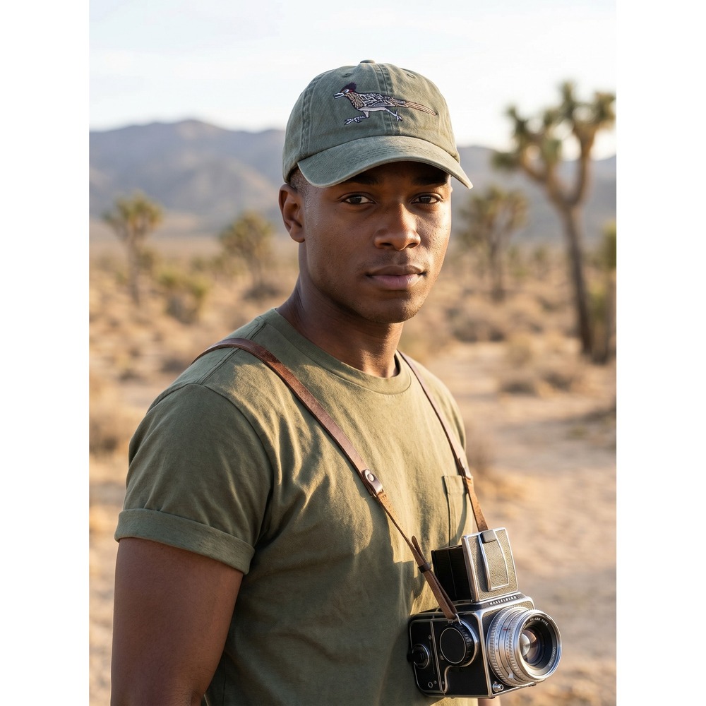 Eco Universe Roadrunner Desert Baseball Cap Gorpcore Wildlife Southwestern Retro